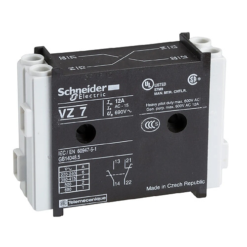 bloc de contacts - tesys vario - 1f retardé - 1o avancé - schneider electric vz7