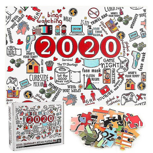 Universal 1000 pièces Jeu de jouets de décompression de puzzle à thème commémoratif populaire 2020