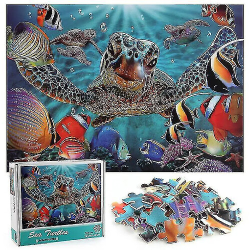 Universal Puzzles pour adultes pour adultes, 1000 pièces Turtle Jigsaw Game Puzzle Game