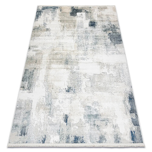 RUGSX Tapis moderne DISTIN 0144A blanc crème beige - Abstraction, vintage, franges 140x190 cm