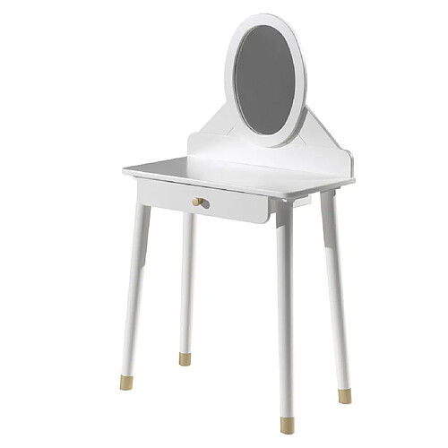 Vipack Coiffeuse enfant Billy avec miroir Bois Blanc