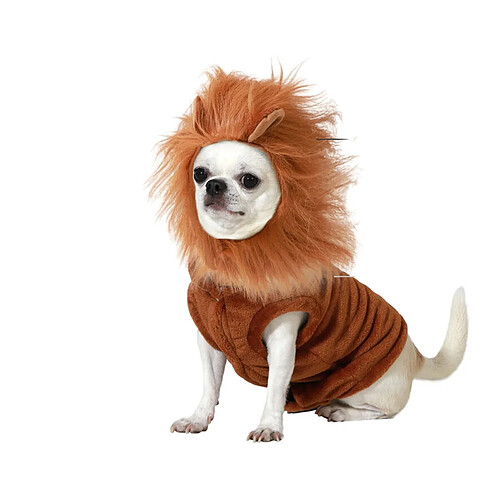 BigBuy Pets déguisement pour chien Taille S Lion