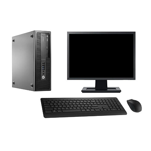 PC HP 800 G2 SFF Ecran 22" Intel i7-6700 RAM 16Go Disque 2To Windows 10 Wifi · Occasion