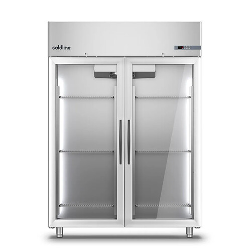 Armoire Réfrigérée Positive Master 1200 L - 2 Portes Vitrées Groupe Logé - Coldline