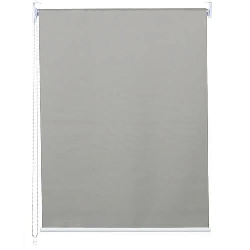 Decoshop26 Store enrouleur de fenêtre occultant protection solaire store à tirage latéral 50x160cm opaque gris 04_0004427