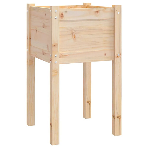 Maison Chic Jardinière,Bac à fleurs - pot de fleur d'extérieur 40x40x70 cm bois de pin massif -GKD58371