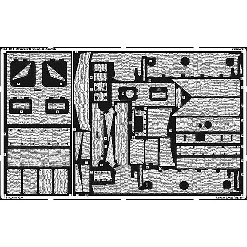 Stug.III Ausf. G Zimmerit Fotoätzsatz- 1:35e - Eduard Accessories