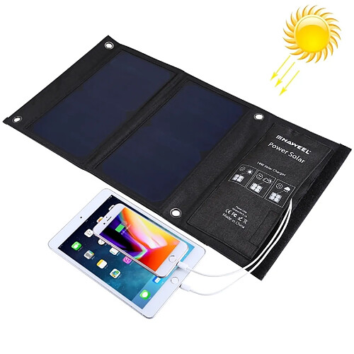 Wewoo Chargeur solaire de panneau pliable 14W avec deux ports USB