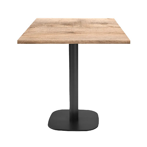 Restootab Table 70x70cm - modèle Round bois tanin naturel