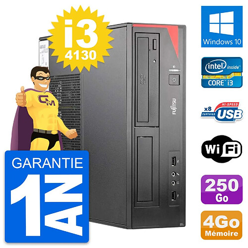 PC Fujitsu Esprimo E520 DT Intel i3-4130 RAM 4Go Disque 250Go Windows 10 Wifi · Occasion