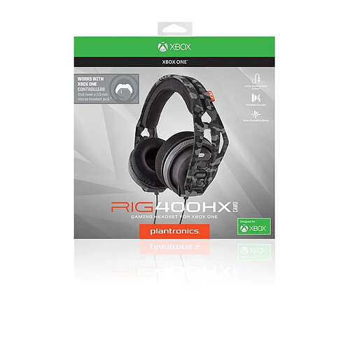 Plantronics - Casque Plantronics RIG 400HX CAMO. Casque Gaming stéréo filaire licencié Microsoft pour Xbox One, compatible PC/Mac