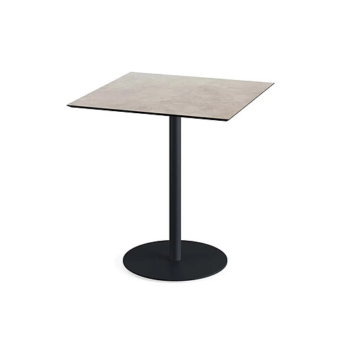 Materiel Chr Pro Urban table de bistrot avec piètement noir + plateau HPL 70x70 cm - Veba