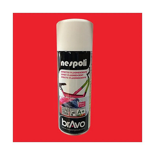 NESPOLI Peinture Aérosol Effet Fluorescent Rouge