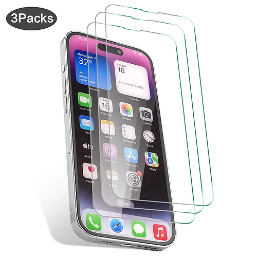 Platyne Pack De 3 Verres Trempes Pour Iphone 14 Pro Max