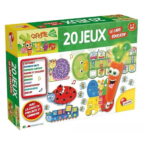 Lisciani Giochi LISCIANI Carotina Labo Educatif 20 Jeux - Jeu Educatif