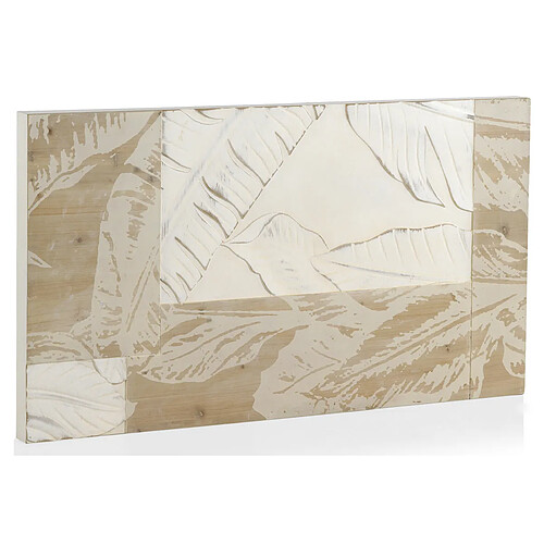 GEESE HOME 7974-Tête de lit murale en bois blanc 110x60 cm