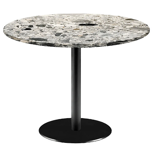 Restootab Table Ø120cm - modèle Rome terrazzo cepp