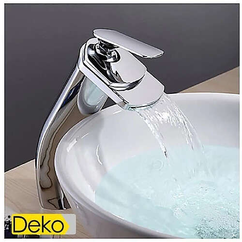 iDeko® Robinet Mitigeur lavabo cascade Robinet de salle de bain mitigeur