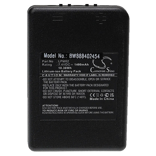 vhbw Batterie compatible avec Autec DJR, FJM, FJR, DJS, FJL, FJS, MJ, MK opérateur télécommande industrielle (1400mAh, 7,4V, Li-ion)