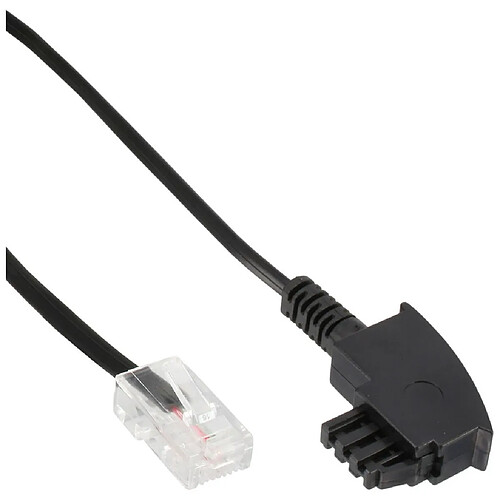 Câble InLine® TAE-F allemand vers RJ45 8P2C, 1 m