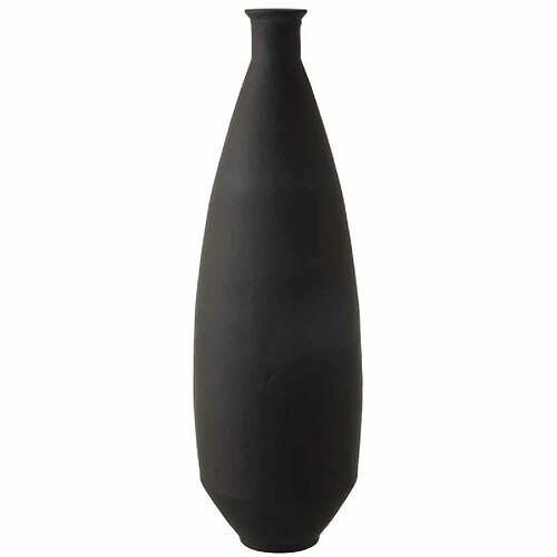 Paris Prix Vase Design en Verre Gentle 80cm Noir Mat