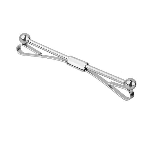 Barre Fermoir Broche à Col de Chemise Homme Accessoire Décoration - Argent