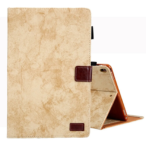 Wewoo Coque Pour iPad Pro 10.5 2017 Etui à rabat en cuir de style professionnel avec support et fente carte cadre photo et fonction veille / réveil jaune