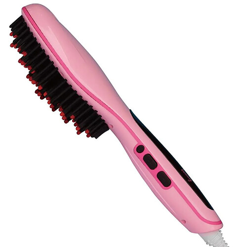 Cenocco Brosse chauffante lissante rose Cennoco CC9011-ROSE