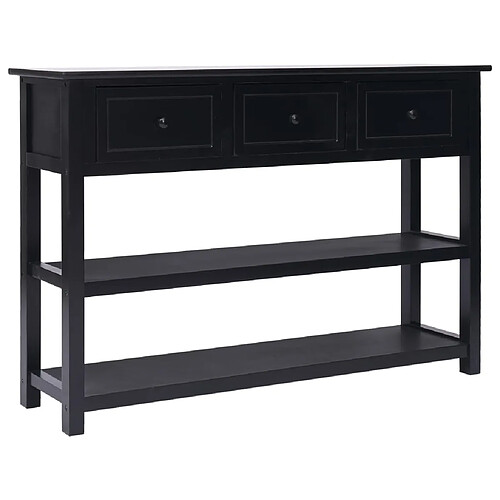 vidaXL Buffet Noir 115x30x76 cm Bois