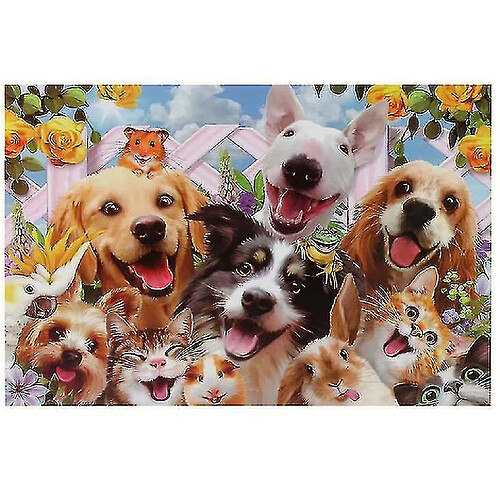 Universal Puzzle adulte pour puzzle, 1000 pièces pour animaux de compagnie chat et chien puzzle défi puzzle jeu