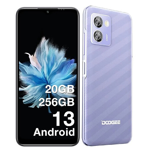 NC Telephone portable Smartphone DOOGEE N50PRO 20+256Go,Octa Core-Android 13 6.52" 4200mAh 50+2MP Double SIM Widevine L1- Violet