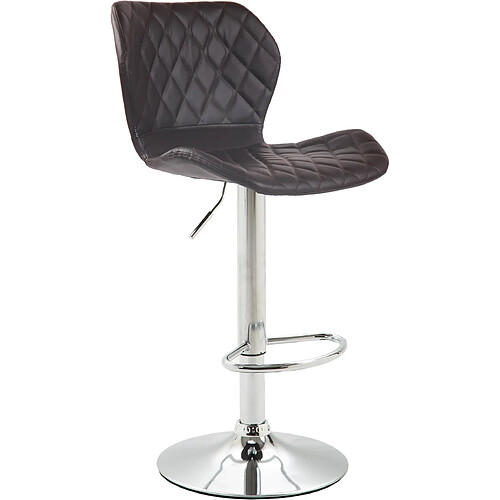 Non Tabouret de bar liège simili cuir chrome