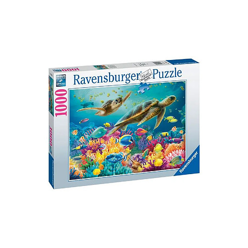 Puzzle 1000 pièces Ravensburger Le monde sous marin bleu