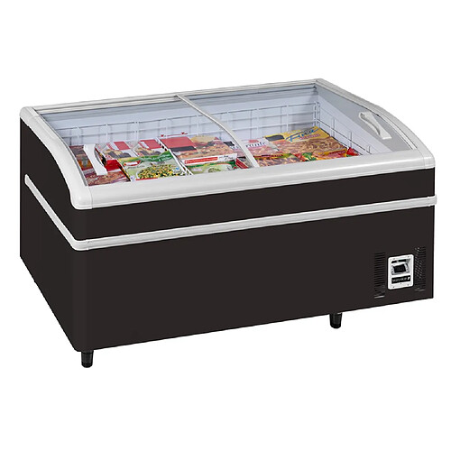 Réfrigérateur congélateur de supermarché noir SHALLOW 150B-CF - Tefcold