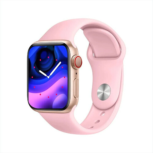 Yonis Montre Connectée Rose 1.71' Tactile Bluetooth Sport Santé