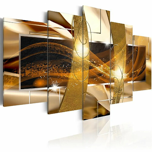 Paris Prix Tableau Imprimé Golden Lava 100 x 200 cm