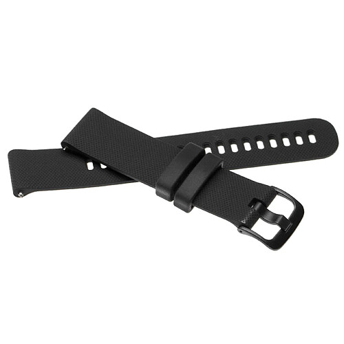 vhbw bracelet compatible avec Garmin Vivomove 3 montre connectée - 12,1 + 9,2 cm silicone noir