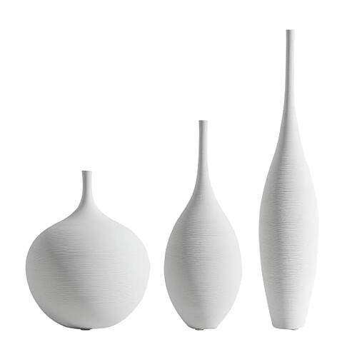 Minimalisme Fleur Vase Zen Bud Vase Table Centre De Table Vases Blanc A+Minimalisme Fleur Vase Zen Bud Vase Table Centre De Table Vases Blanc B+Minimalisme Fleur Vase Zen Bud Vase Table Centre De Table Vases Blanc C