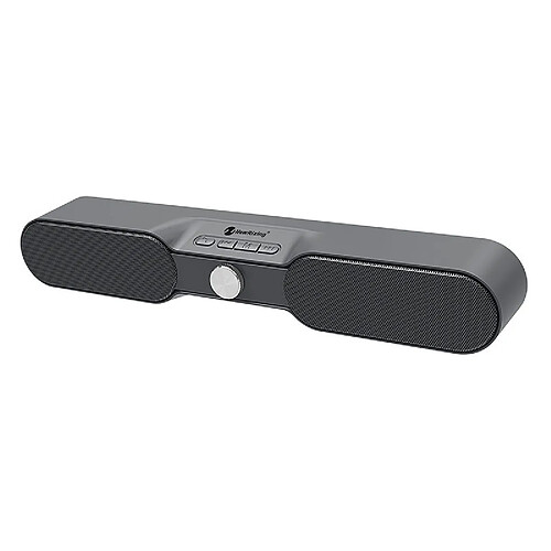 Wewoo Enceinte Bluetooth NR4017 Haut-parleur stéréo avec barre de son Surround 10W microphone Gris