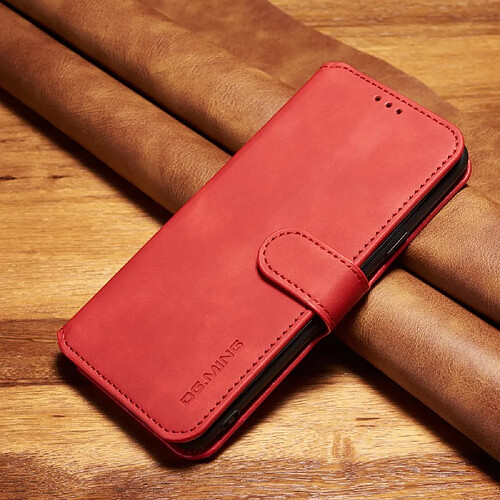 Etui en PU style rétro rouge pour votre Samsung Galaxy S9 Plus