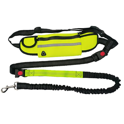 Universal Laisse mains libres pour chien Laisse réfléchissante imperméable à l'eau pour chien Lead Running Sac pour ceinture réglable pour chien de taille moyenne |