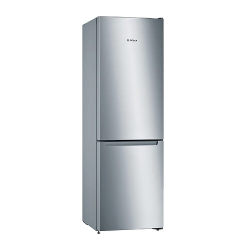 Réfrigérateur combiné 60cm 302l nofrost inox - kgn36nlea - BOSCH