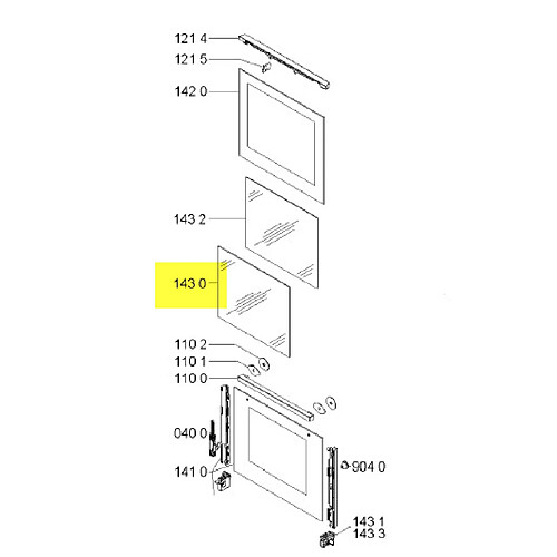 Whirlpool HUBLOT VERRE INTERMEDIAIRE (EN 1ERE P