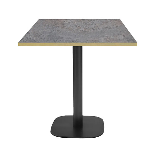 Restootab Table 70x70cm - modèle Round cladeira chants laiton