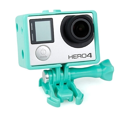 Wewoo Cadre de protection vert pour GoPro Hero 4 / 3+ / 3 Boîtier BacPac Frame Mount