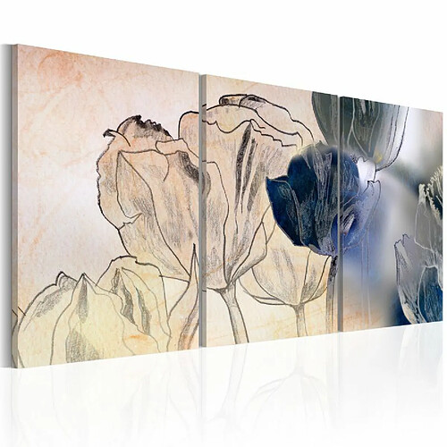 Paris Prix Tableau Imprimé Sketch of Tulips 60 x 120 cm