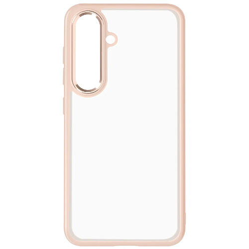 Avizar Coque pour Samsung S24 Plus Dos Rigide Contour Souple Design Fumé Rose Poudré