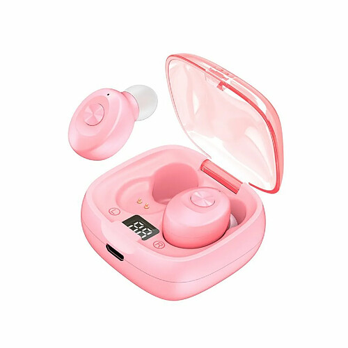 Xg8 Tws Casque Intra-Auriculaire Sans Fil Stéréo Affichage Numérique Bluetooth 5.0 Réduction Du Bruit Casque De Sport Rose