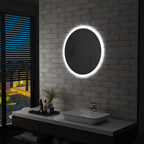 vidaXL Miroir à LED pour salle de bain 70 cm