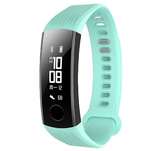 Wewoo Bracelet pour montre connectée Dragonne de remplacement en silicone Huawei Honor Band 3 Vert menthe